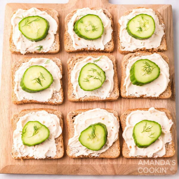 Mini Cucumber Sandwiches Mini Cucumber Sandwiches