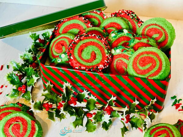 Holiday Pinwheel Cookies Holiday Pinwheel Cookies