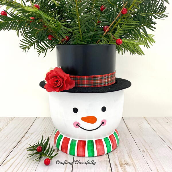 Diy Snowman Vase Diy Snowman Vase