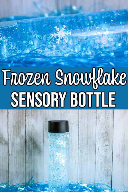 Frozen Snowflake Sensory Bottle Frozen Snowflake Sensory Bottle