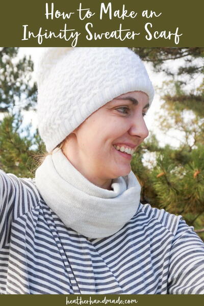 How To Make An Infinity Sweater Scarf How To Make An Infinity Sweater Scarf