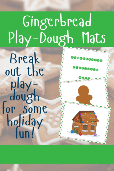 Printable Gingerbread Playdough Mats Printable Gingerbread Playdough Mats