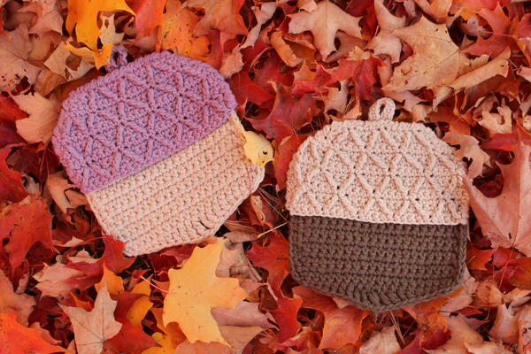 Autumn Acorn Hot Pads Autumn Acorn Hot Pads