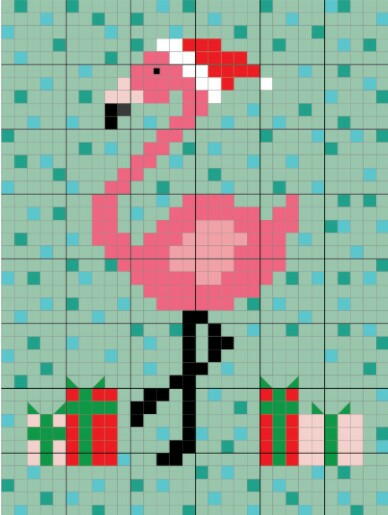 Christmas Flamingo Quilt Pattern Christmas Flamingo Quilt Pattern