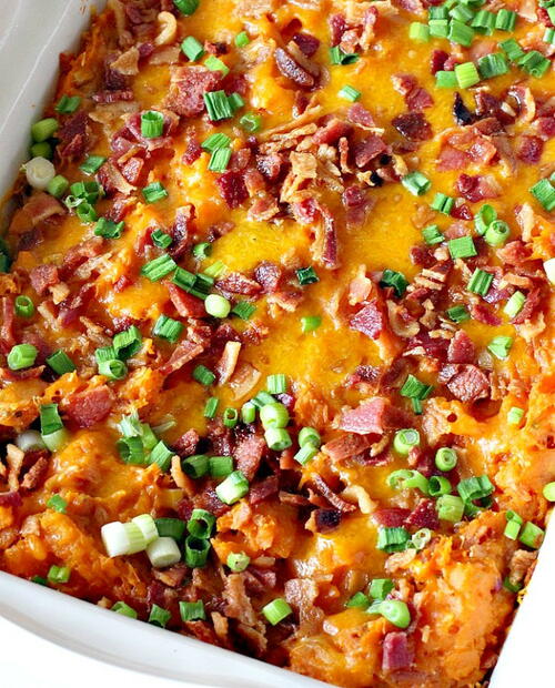 Loaded Sweet Potato Bake Loaded Sweet Potato Bake