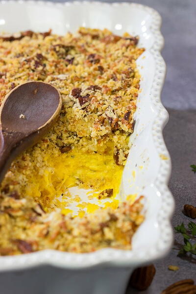 Cheesy Butternut Squash Casserole Cheesy Butternut Squash Casserole