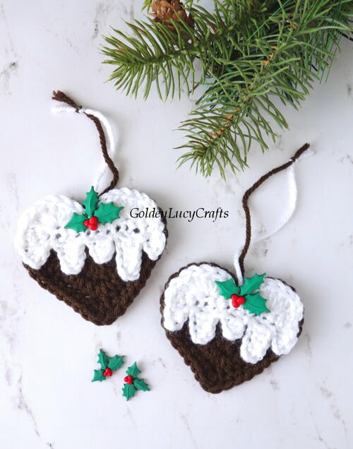 Crochet Christmas Pudding Ornament Crochet Christmas Pudding Ornament