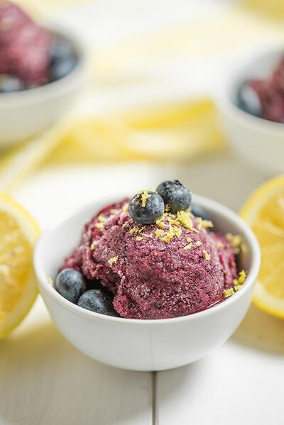 Blueberry Lemon Sorbet Blueberry Lemon Sorbet