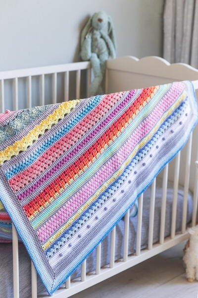 Baby Rainbow Sampler Blanket Baby Rainbow Sampler Blanket
