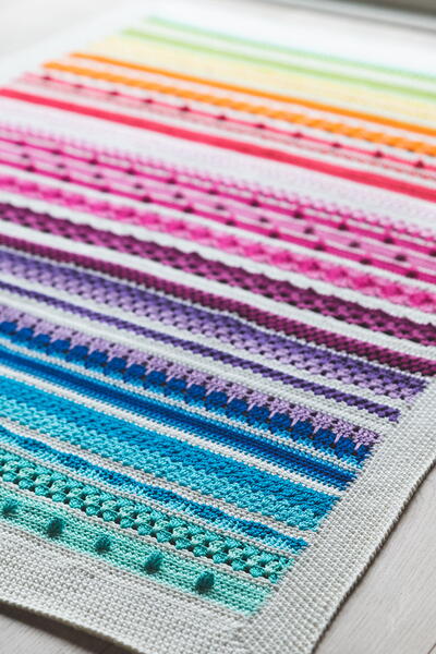 Baby Rainbow Sampler Blanket Baby Rainbow Sampler Blanket