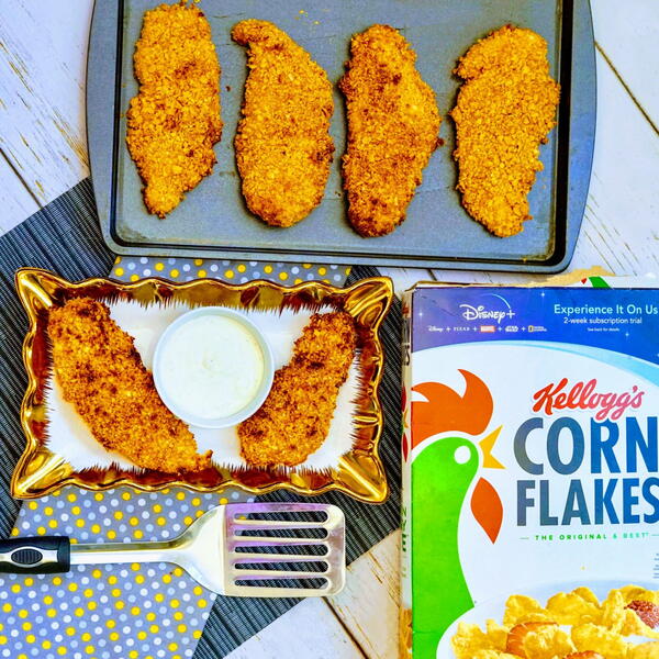 Easy Chicken Strips Made With Corn Flakes Easy Chicken Strips Made With Corn Flakes