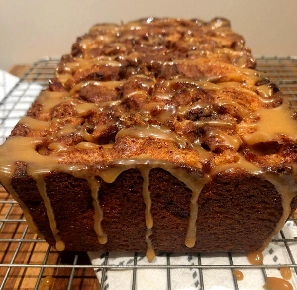 Apple Cinnamon Swirl Bread With Caramel Apple Glaze Apple Cinnamon Swirl Bread With Caramel Apple Glaze