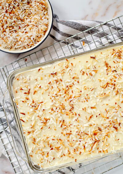 Chocolate Coconut Poke Cake Chocolate Coconut Poke Cake