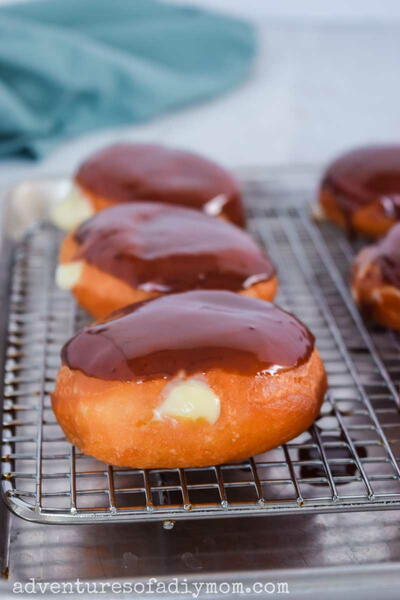Homemade Boston Cream Donuts Homemade Boston Cream Donuts