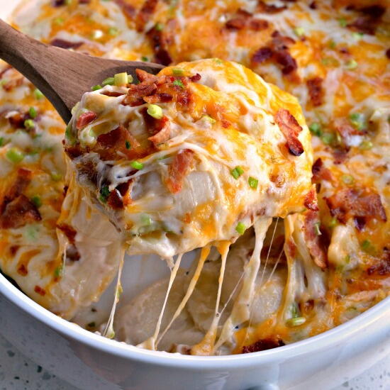 Cheesy Pierogi Casserole Cheesy Pierogi Casserole