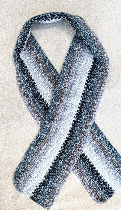 Crochet Mens Scarf Cool Ombre Crochet Men’s Scarf Cool Ombre
