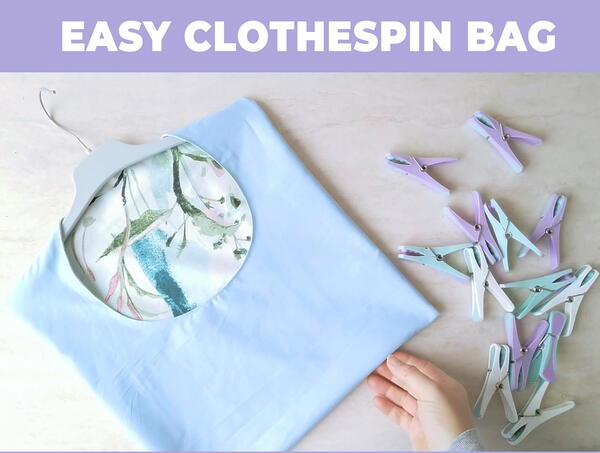 Diy Clothespin Bag Diy Clothespin Bag