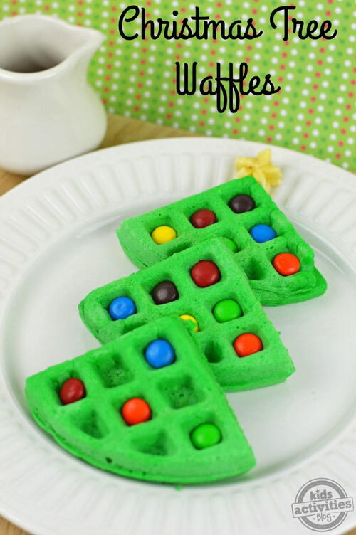 Christmas Tree Waffles Christmas Tree Waffles