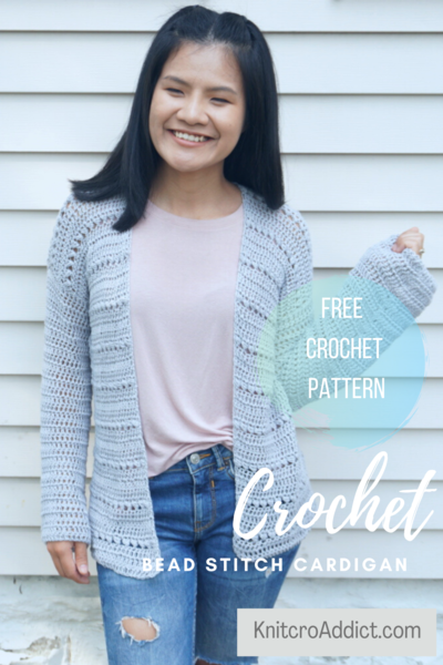 Crochet Bead Stitch Cardigan Crochet Bead Stitch Cardigan