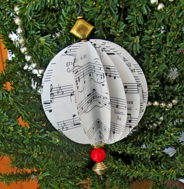 Easy Sheet Music Ornament Easy Sheet Music Ornament