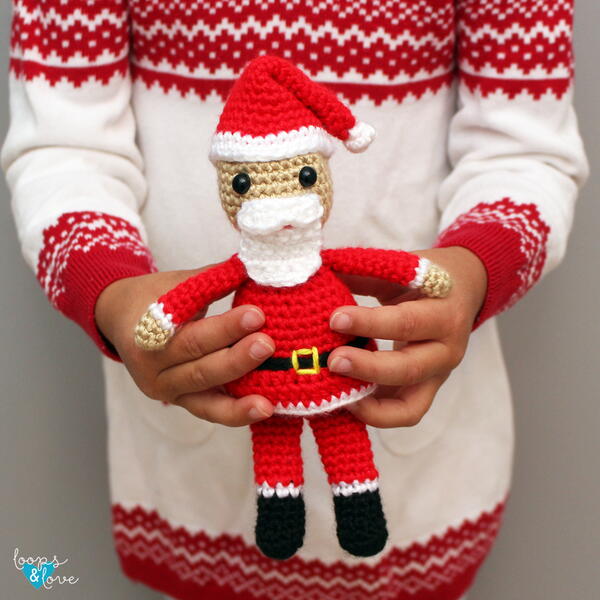 Mini Santa Amigurumi Mini Santa Amigurumi