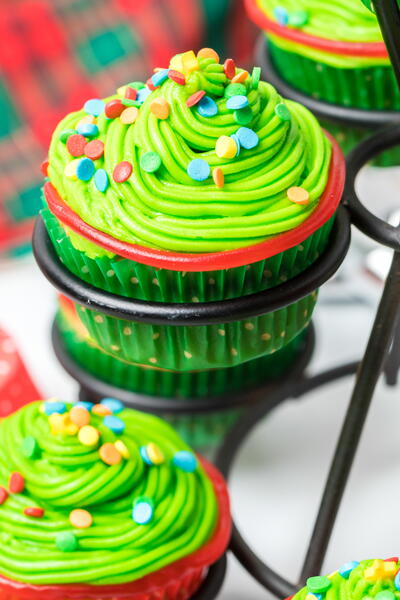 Christmas Tree Cupcakes Christmas Tree Cupcakes