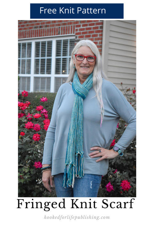 Easy Fringed Garter Stitch Scarf Easy Fringed Garter Stitch Scarf