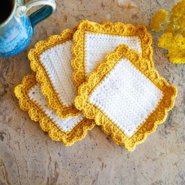 Sunshine Crochet Coasters Sunshine Crochet Coasters