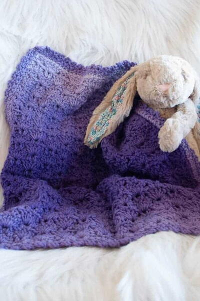 Purple Ombre Security Blanket Purple Ombre Security Blanket