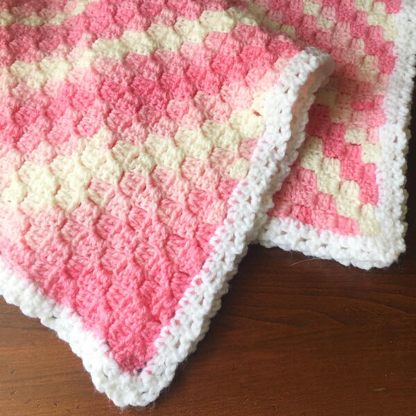 Easy Corner To Corner Crochet Baby Blanket