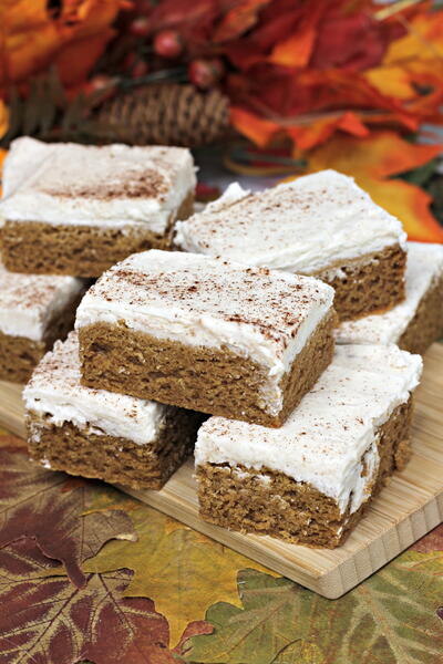 Pumpkin Bars With Cinnamon Cream Cheese Frosting Pumpkin Bars With Cinnamon Cream Cheese Frosting