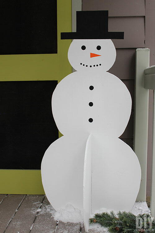 3d Wood Snowman 3d Wood Snowman