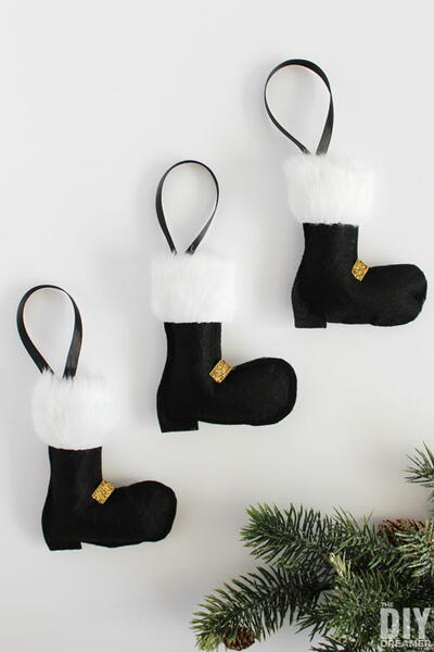 Santa Felt Boots Santa Felt Boots