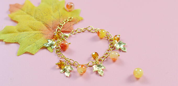 Beebeecraft Tutorials On How To Make Maple Leaf Bracelet Beebeecraft Tutorials On How To Make Maple Leaf Bracelet