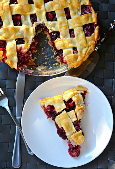 Triple Cranberry Pie Triple Cranberry Pie