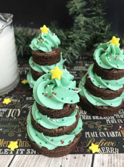 Christmas Tree Brownies Christmas Tree Brownies