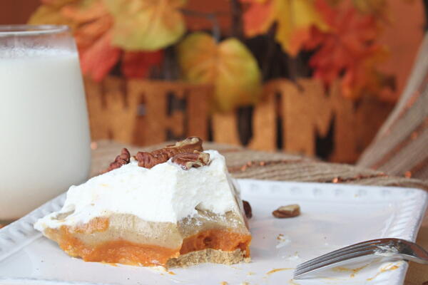 No Bake Triple Layer Pumpkin Pudding Pie No Bake Triple Layer Pumpkin Pudding Pie