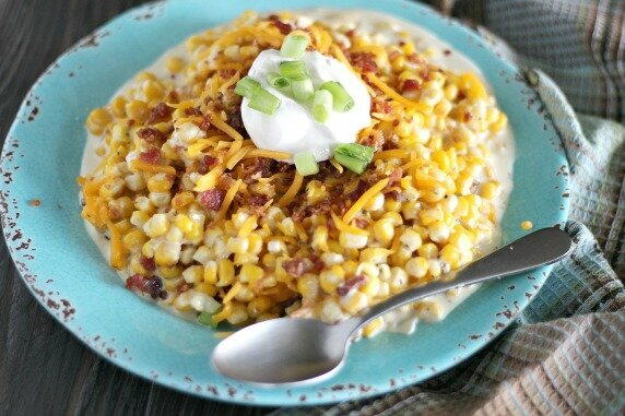 Loaded Cream Cheese Corn Loaded Cream Cheese Corn