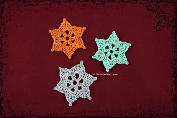 Crochet Mini Star Snowflakes Crochet Mini Star Snowflakes