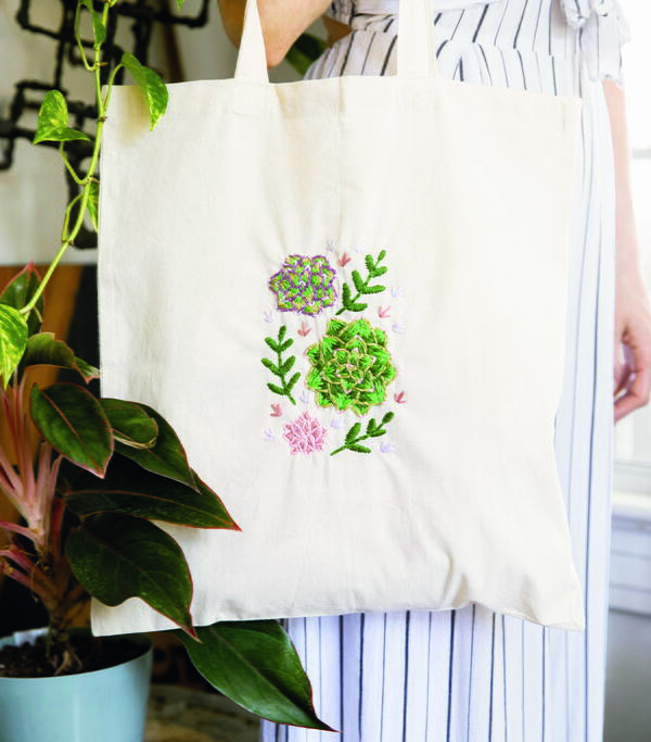 Colorful Succulent Tote Bag Colorful Succulent Tote Bag