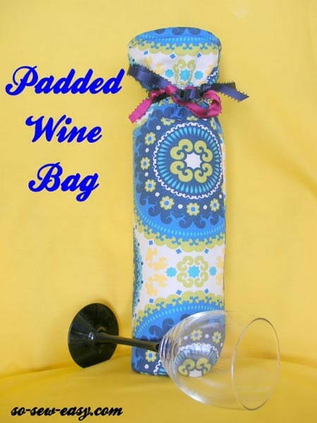 Wine Bag Free Sewing Pattern Wine Bag Free Sewing Pattern