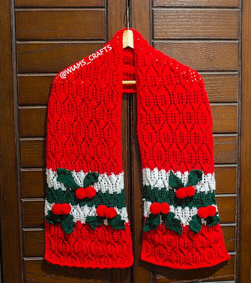 Christmas Holly Scarf Christmas Holly Scarf