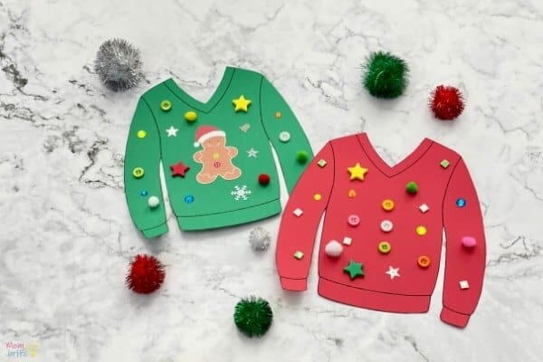 Ugly Christmas Sweater Craft For Kids Ugly Christmas Sweater Craft For Kids