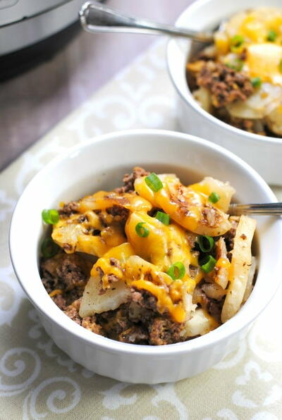 Instant Pot Cheesy Hamburger Potato Casserole Instant Pot Cheesy Hamburger Potato Casserole
