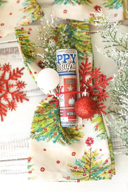 Lottery Ticket Christmas Napkin Holders Lottery Ticket Christmas Napkin Holders