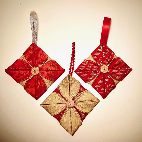 Fabric Christmas Ornaments Fabric Christmas Ornaments