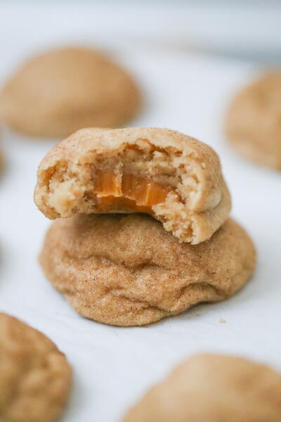 Vegan Caramel Stuffed Snickerdoodles Vegan Caramel Stuffed Snickerdoodles