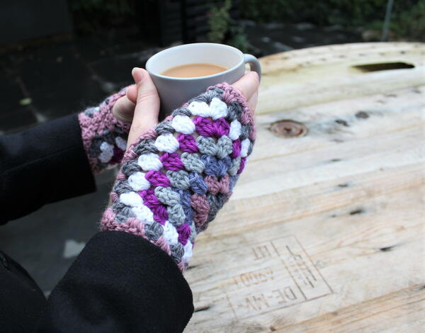 Granny Square Fingerless Gloves Granny Square Fingerless Gloves