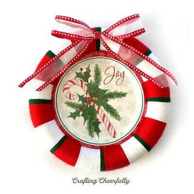 Paper Plate Christmas Wreath