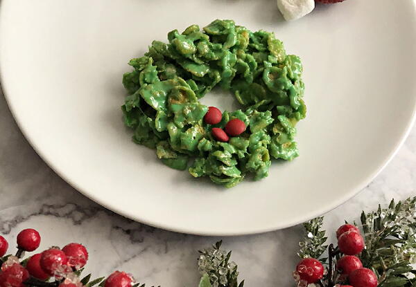Cornflake Marshmallow Wreaths Cornflake Marshmallow Wreaths